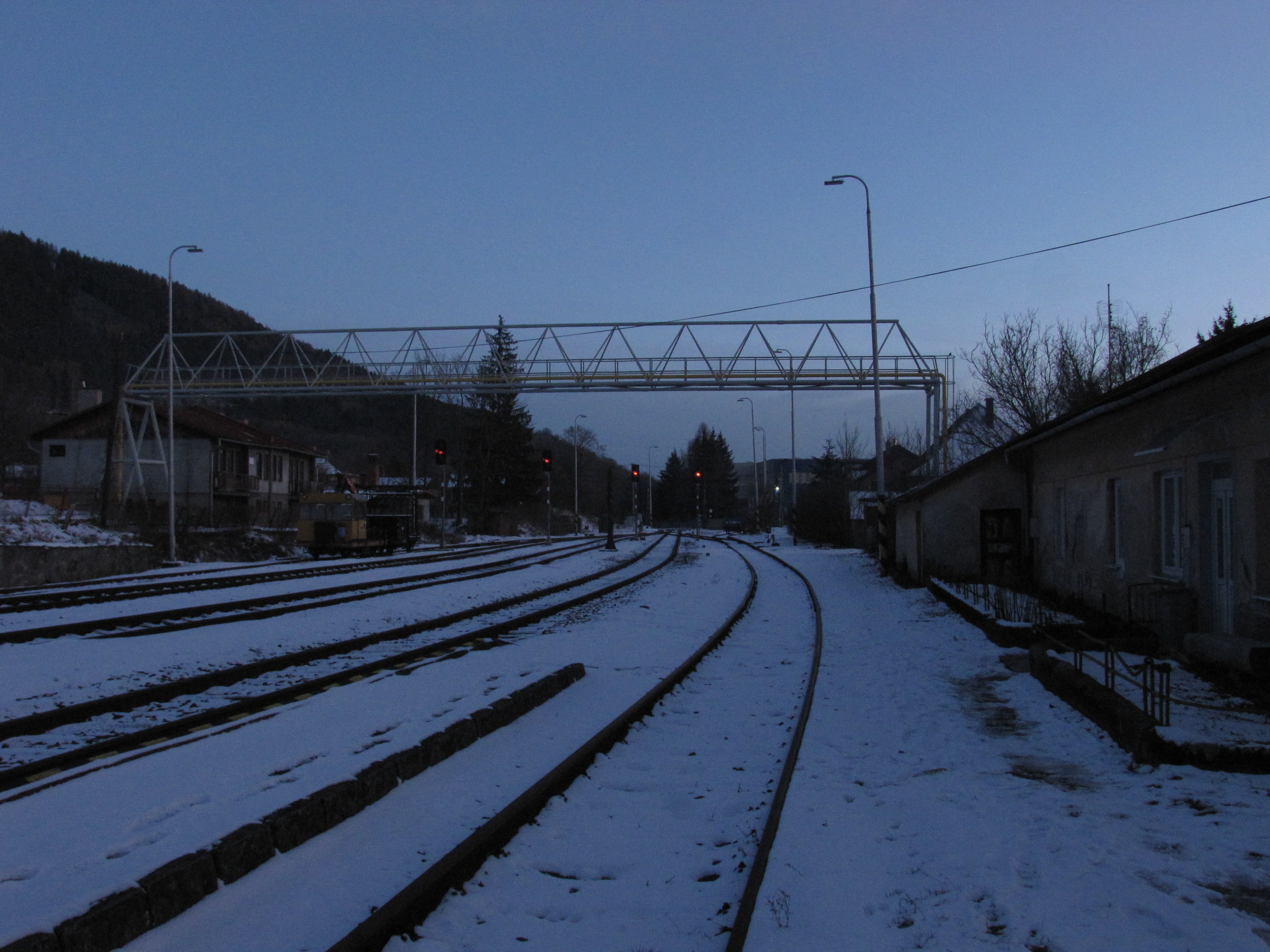 A vágányok Zólyom felé