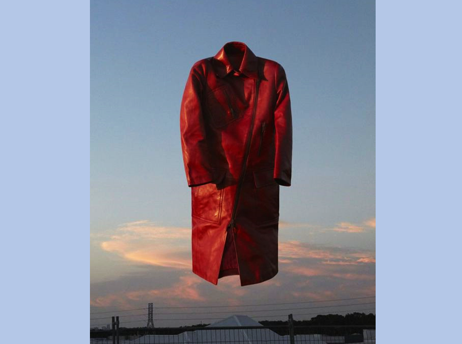 Anna Pogossova: Givenchy coat in the sky