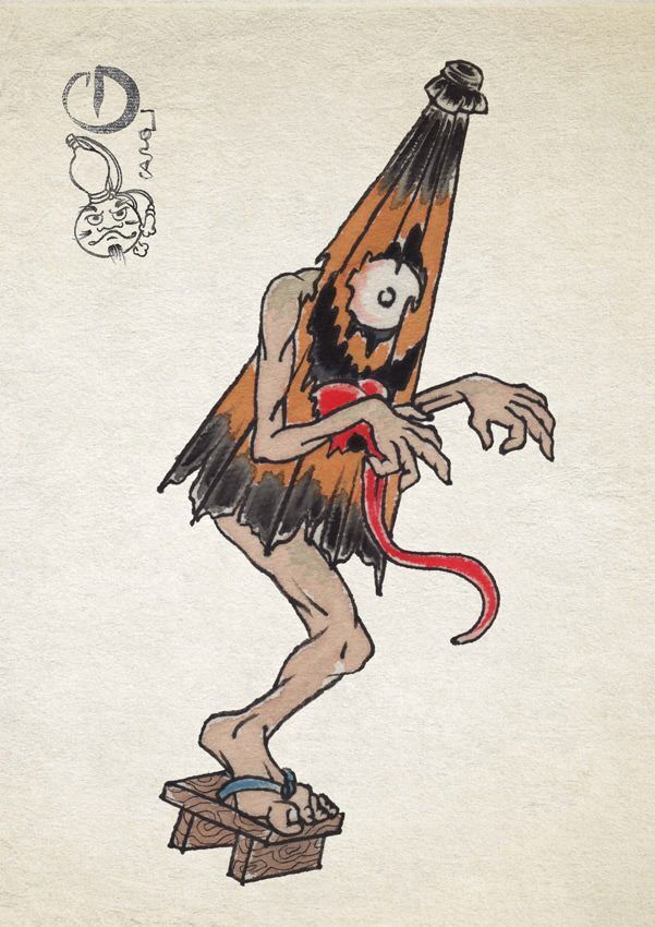 VE japán folklór kasa obake