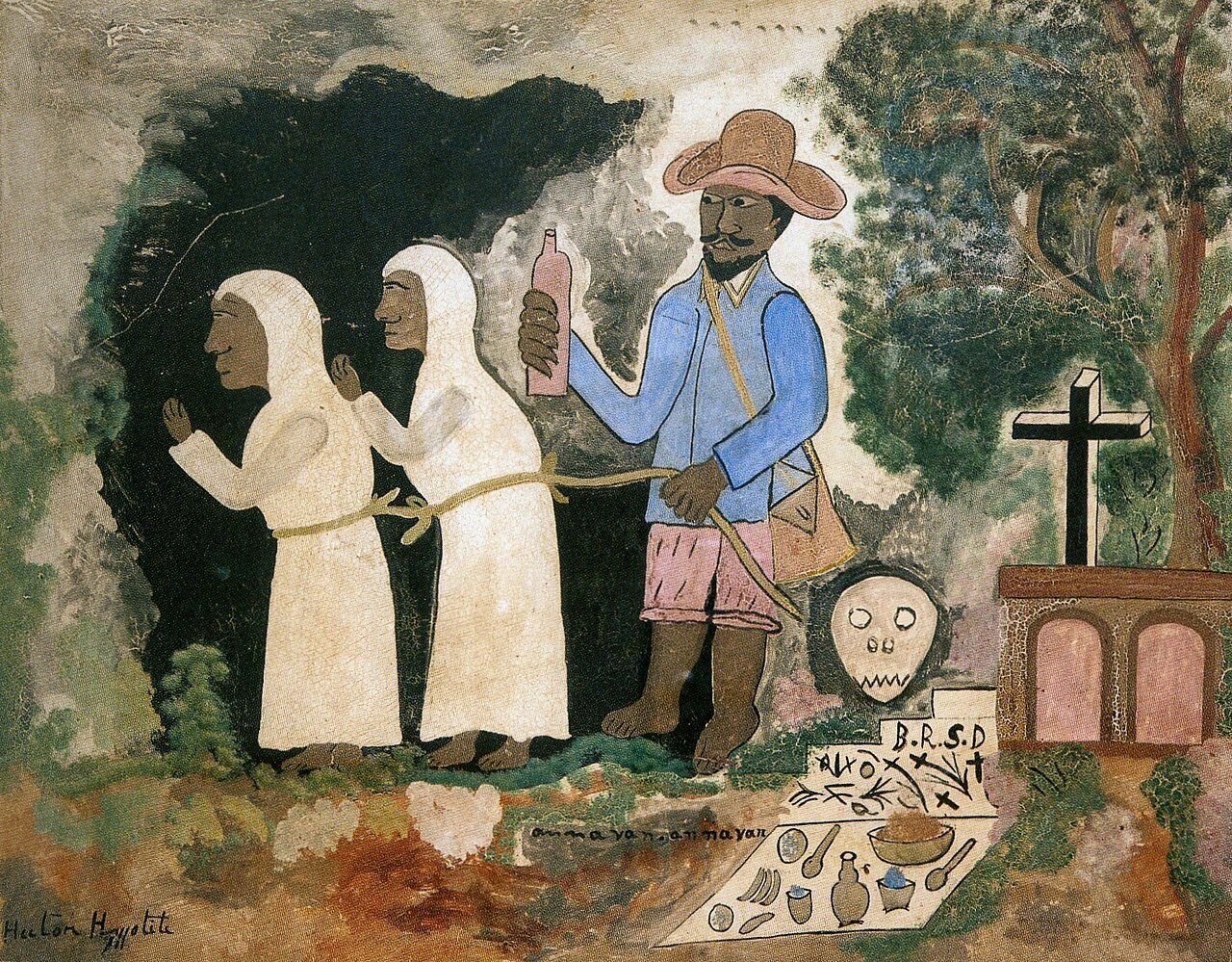 Vol de Zombis Hector Hyppolite painting