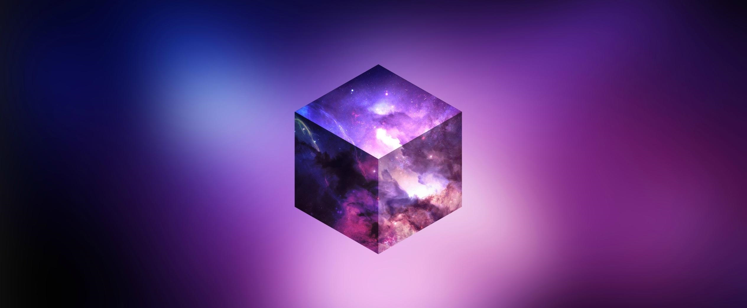 Felhos purple sky egy kocka tapeta 2560x1080 14 1